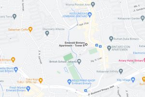 Peta lokasi apartemen Emerald Bintaro yang strategis