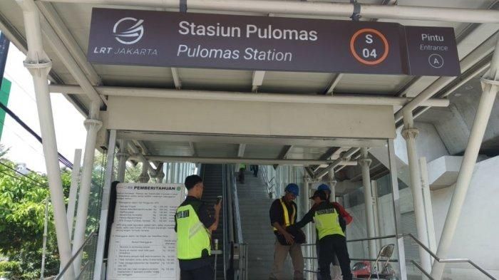Stasiun LRT Pulomas di dekat apartemen DP 5 persen, The Kensington Royal Suites