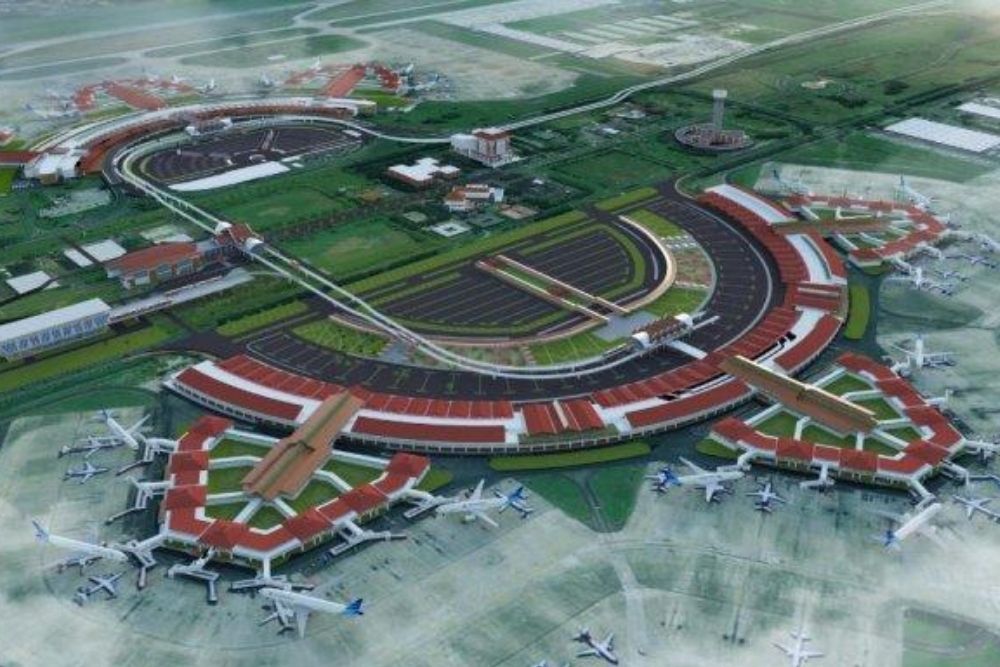 Penampakan Bandara Soekarno-Hatta dari atas