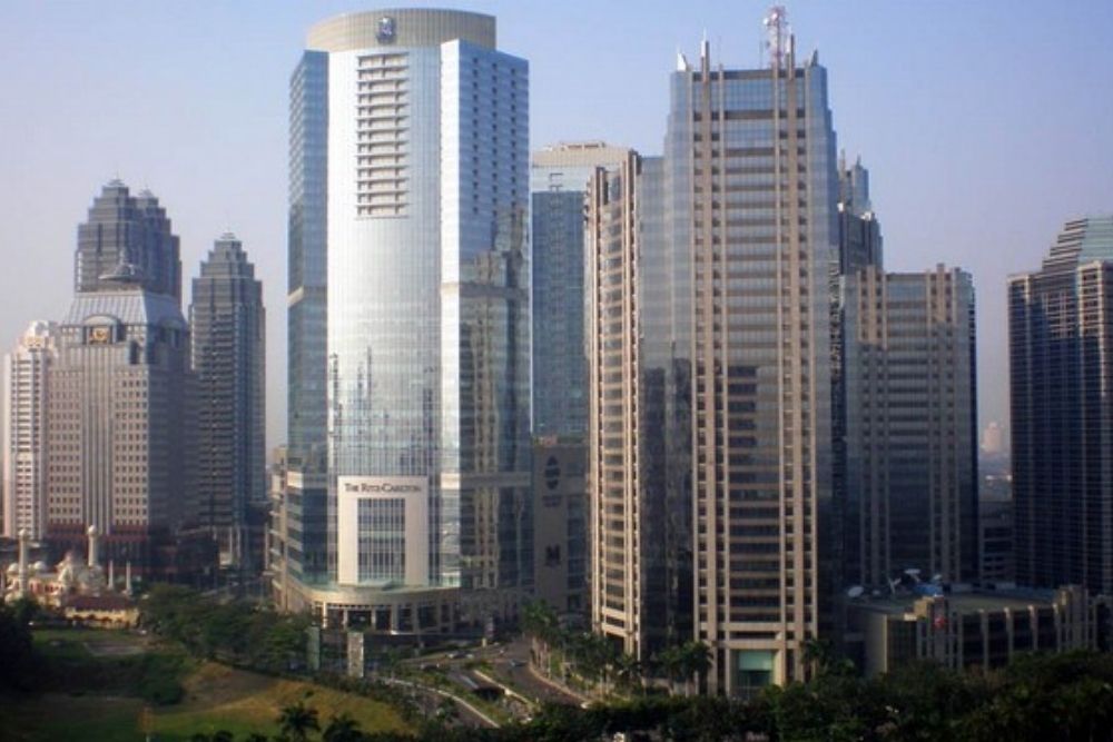 Kawasan SCBD yang berisi bisnis dan perkantoran elite di Jakarta