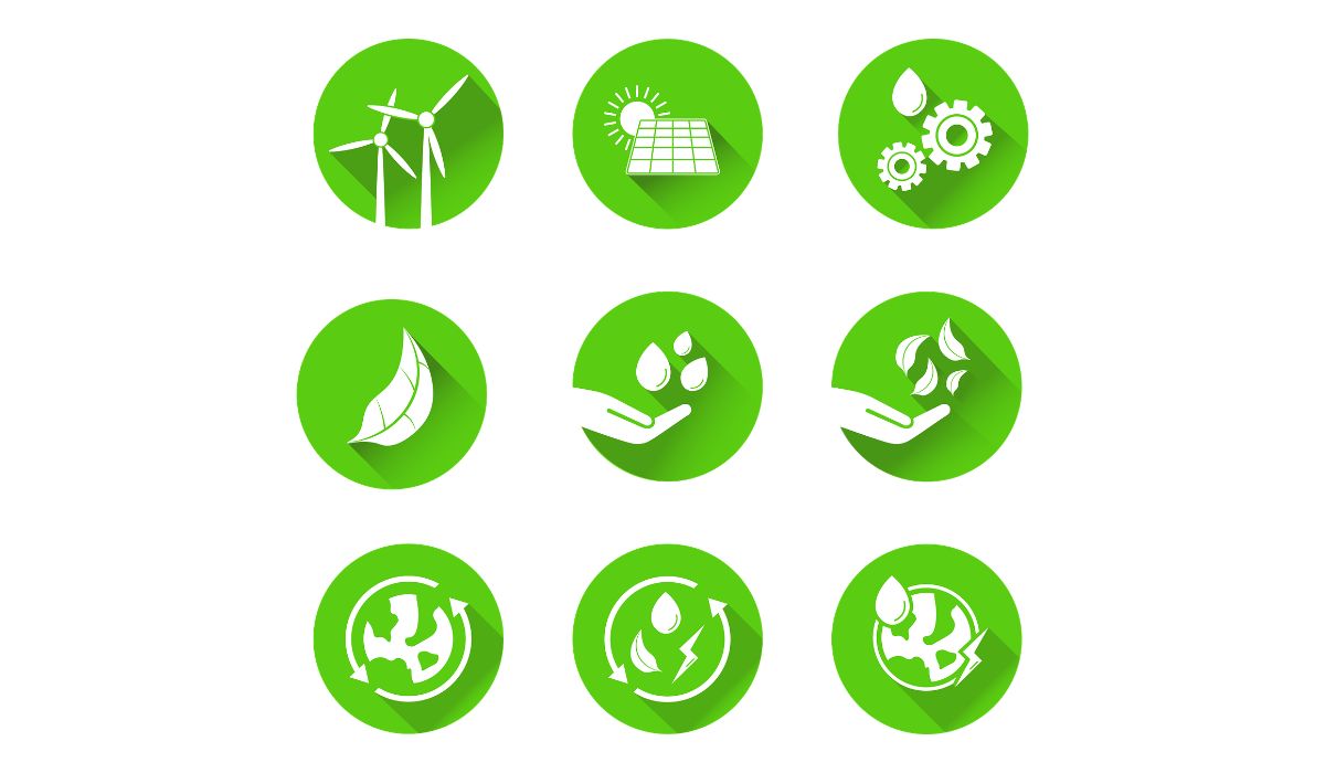 Ilustrasi energi hijau