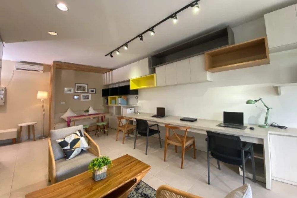 Penampakan unit apartemen SOHO, HQuarters Business Residence
