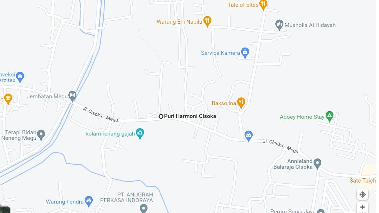 Lokasi Puri Harmoni Cisoka di peta Google Maps