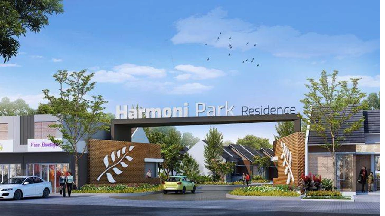 Gerbang depan Harmoni Park Residence