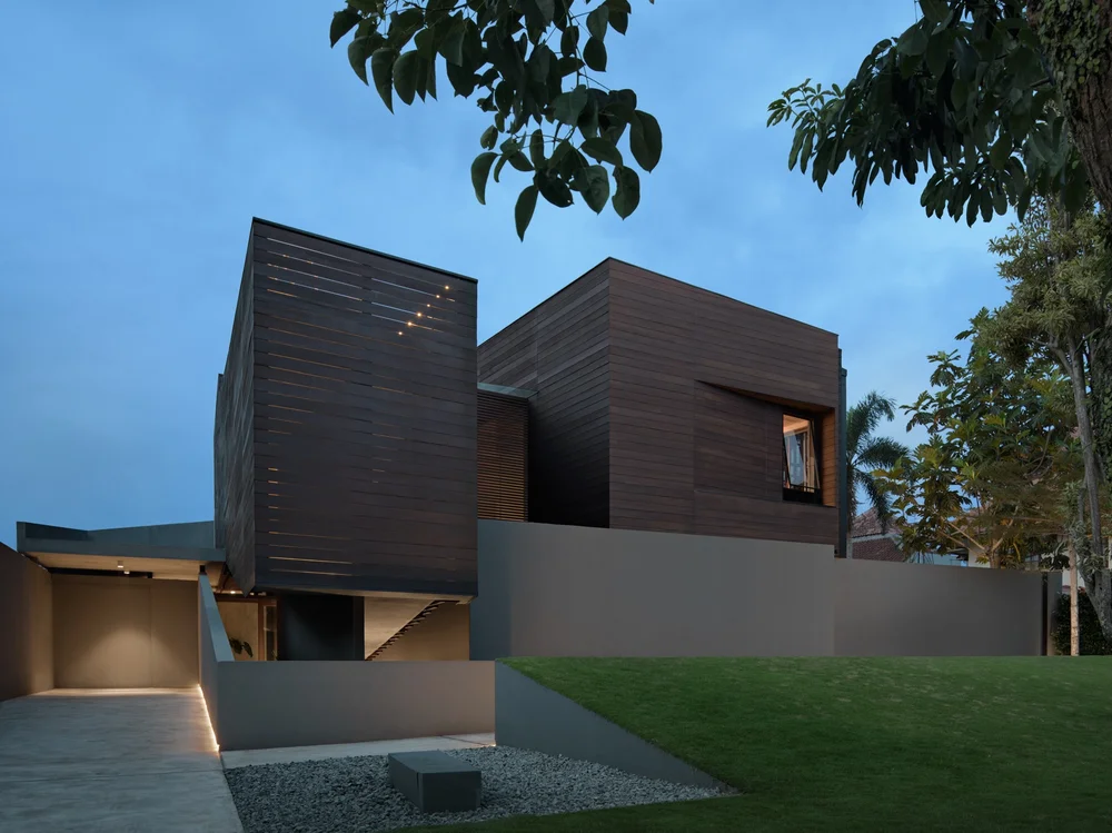 rumah geometris samanea hill